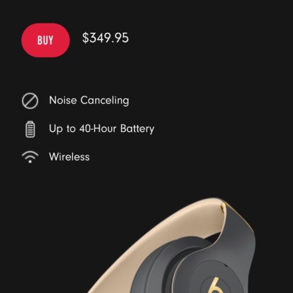 Beats by Dre Over-Ear Headphones - Black and Gold - Picture 16 of 16